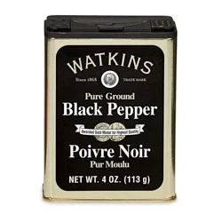 Watkins Gourmet Pure Ground Black Pepper 4.0 oz