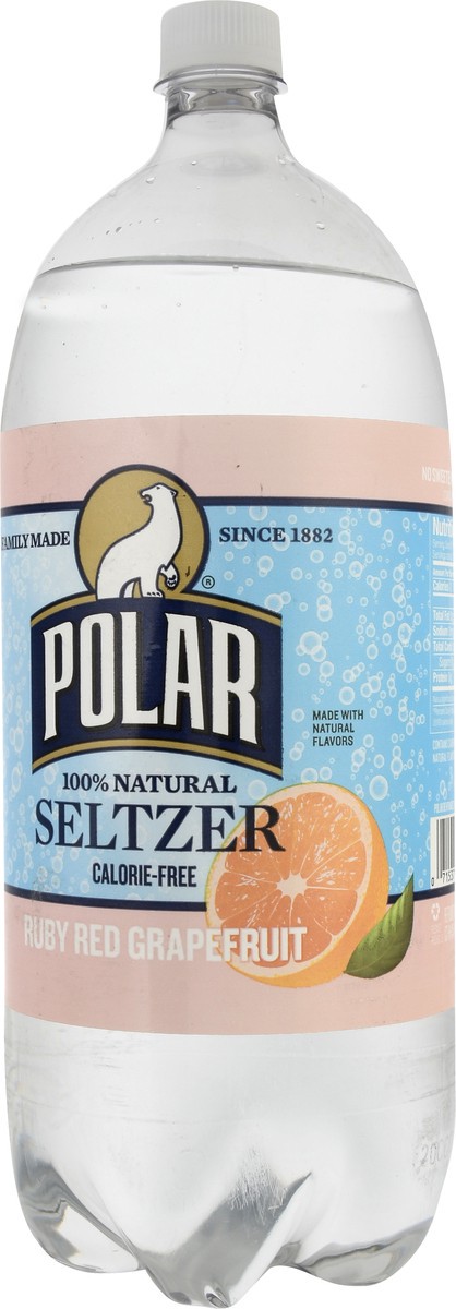 slide 2 of 9, Polar 100% Natural Ruby Red Grapefruit Seltzer - 2 liter, 2 liter