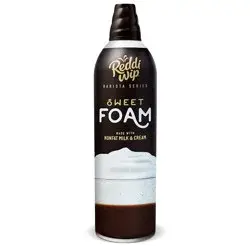 Reddi-wip Barista Series Sweet Foam Coffee Creamer Topper Made with Nonfat Milk and Cream, 13 OZ Spray Can