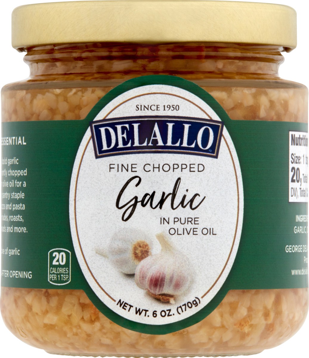 slide 5 of 7, Delallo Garlic Chopped Oil 6 Oz, 6 oz