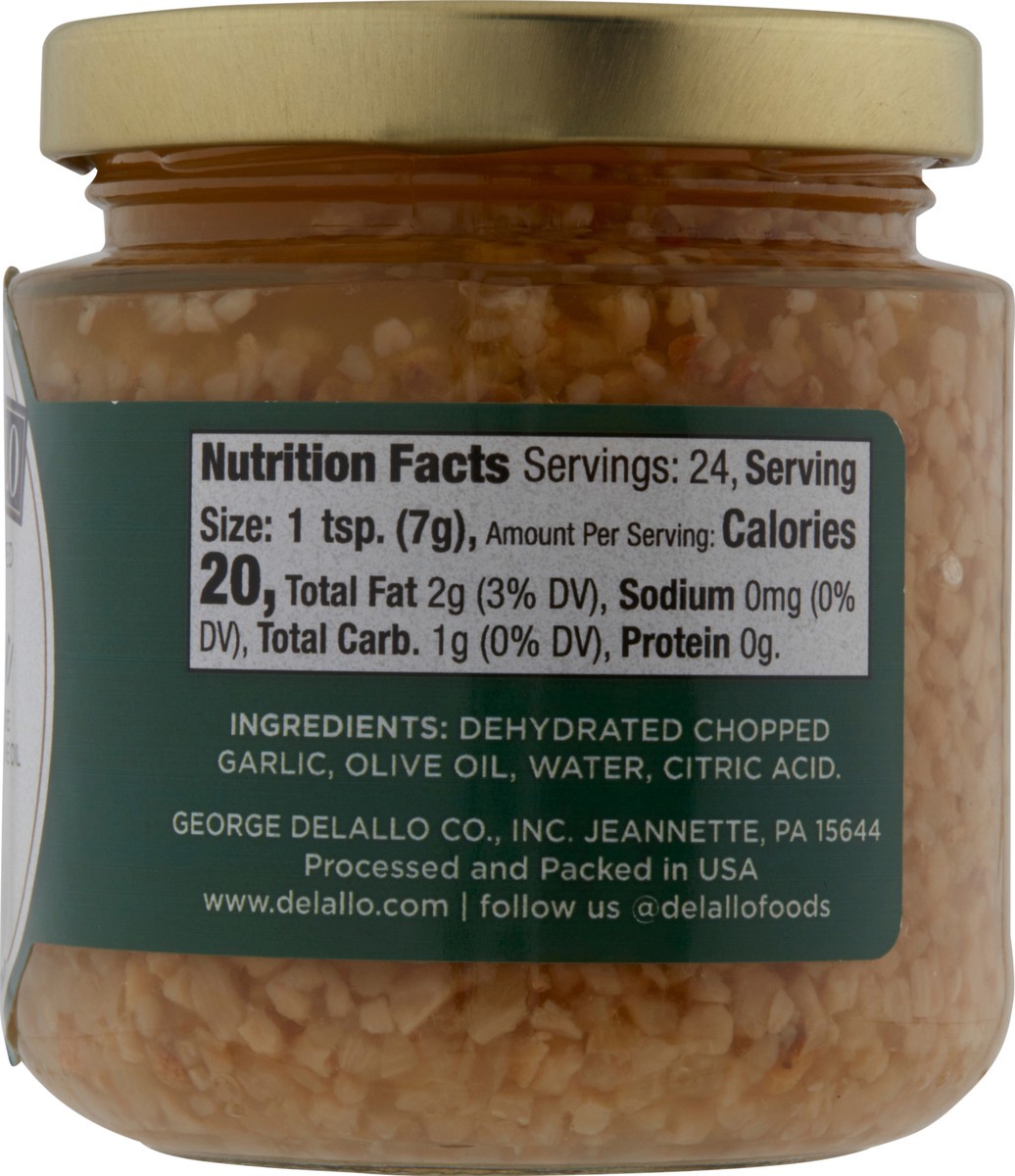 slide 7 of 7, Delallo Garlic Chopped Oil 6 Oz, 6 oz