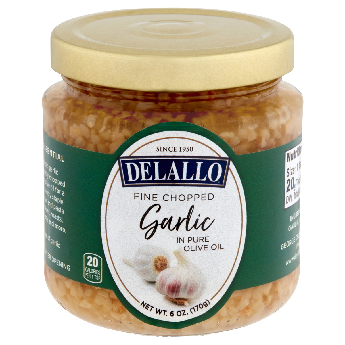 slide 5 of 9, DeLallo Fine Chopped Garlic, 6 oz