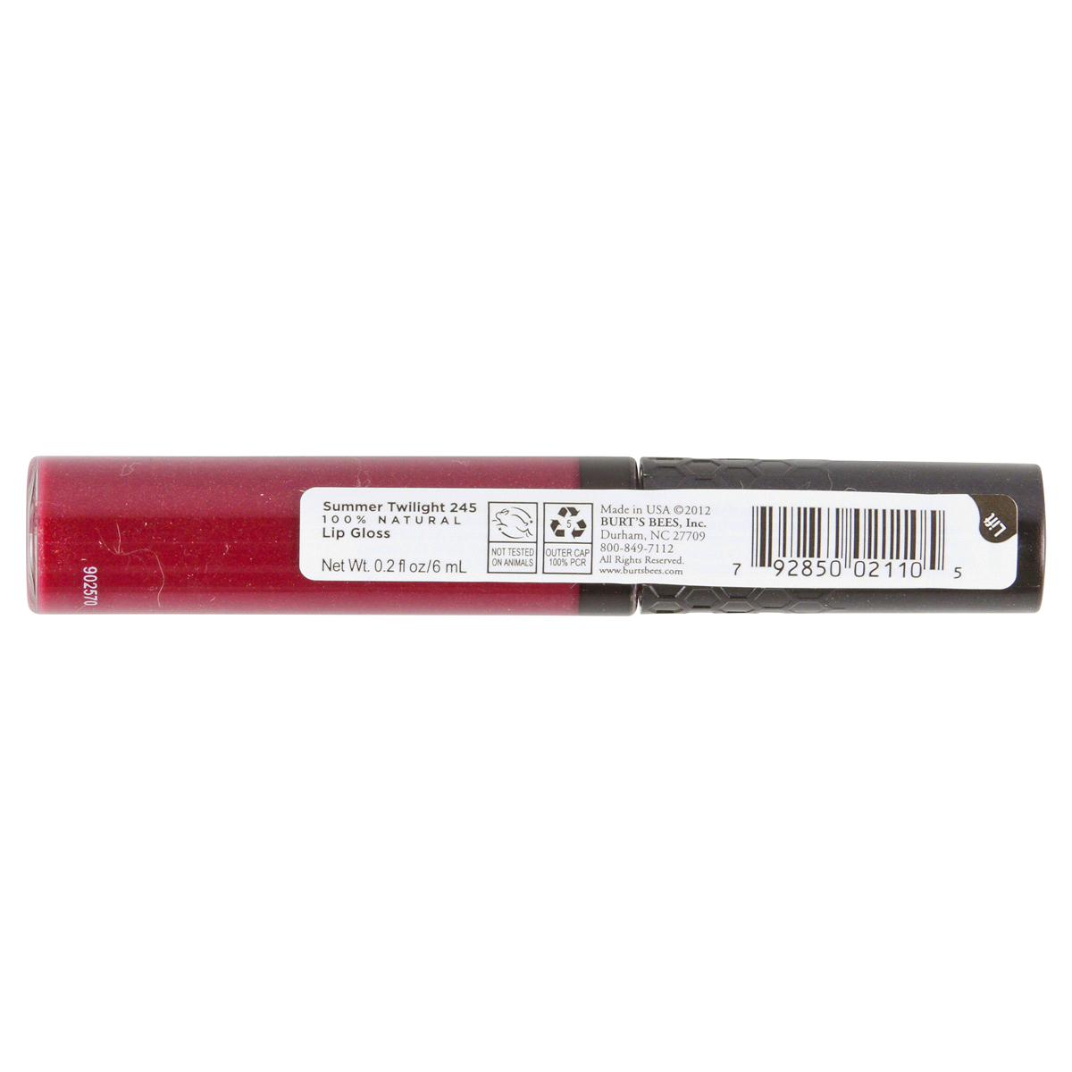 slide 2 of 2, Burt's Bees 100% Natural Moisturizing Lip Gloss, Summer Twilight - 1 Tube, 0.2 oz