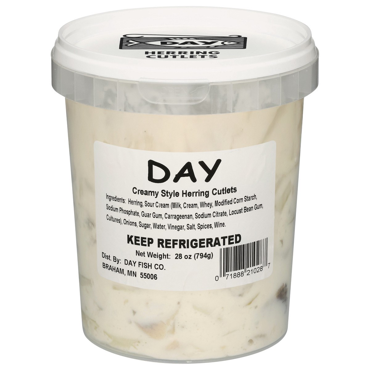slide 2 of 4, Day Creamed Pickled Herring, 28 oz
