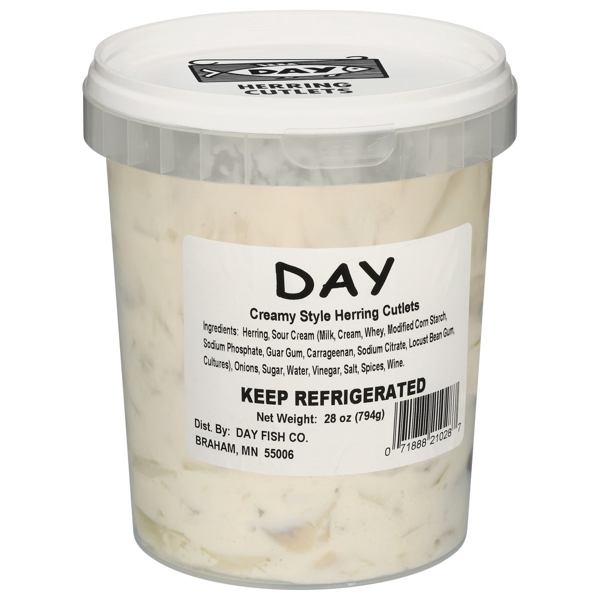 slide 3 of 4, Day Creamed Pickled Herring, 28 oz