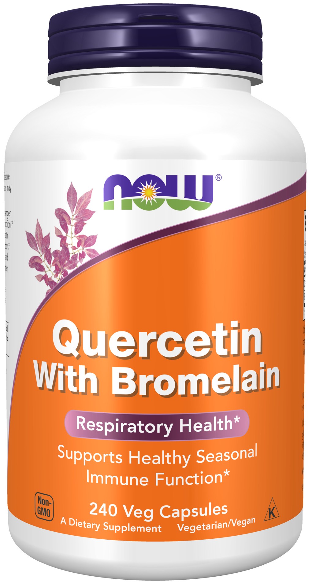 slide 1 of 5, NOW Quercetin with Bromelain - 240 Veg Capsules, 240 ct