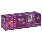 slide 1 of 1, Harris Teeter Grape Soda - 12 Pack Cans, 12 ct; 12 oz