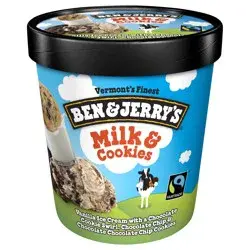 Ben & Jerry's Ice Cream Milk and Cookies 16 oz