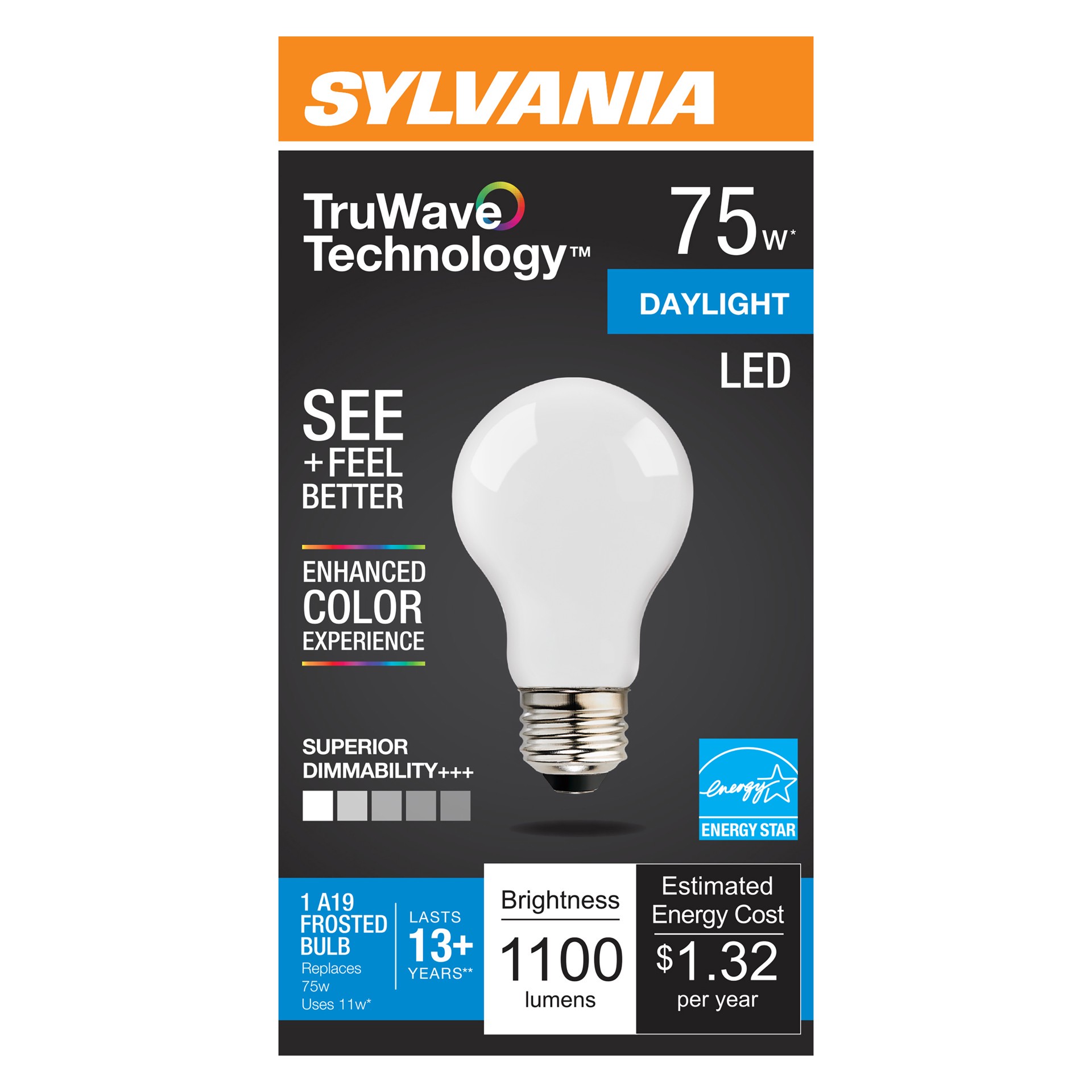 slide 1 of 1, Sylvania A21 Led 75 Watt, 1 ct