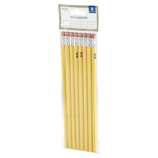 slide 8 of 29, Meijer No.2 Yellow Pencils, 8 ct