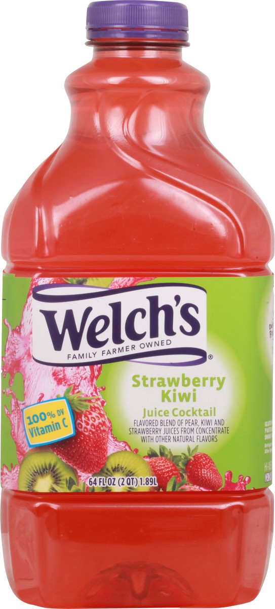 slide 10 of 10, Welch's Strawberry Kiwi Juice Cocktail, 64 fl oz Bottle, 64 fl oz