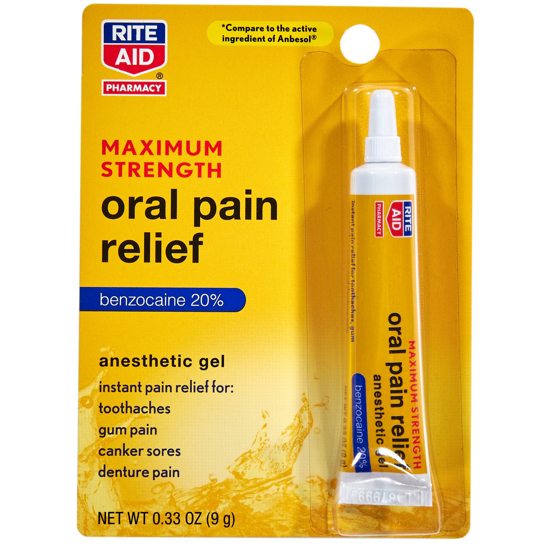 slide 1 of 1, Rite Aid Maximum Strength Oral Pain Relief, 0.33 oz
