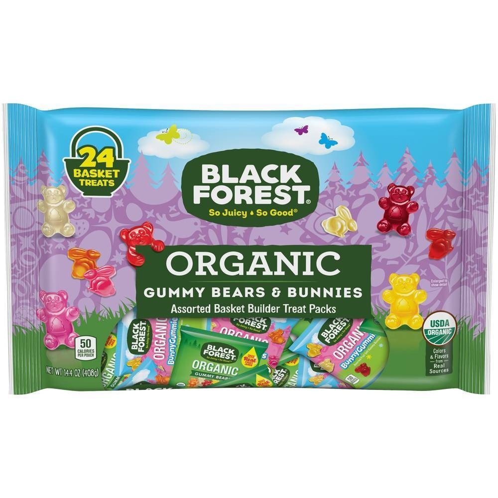 slide 1 of 3, Black Forest Organic Easter Gummies Mix, 24 ct; 14.4 oz