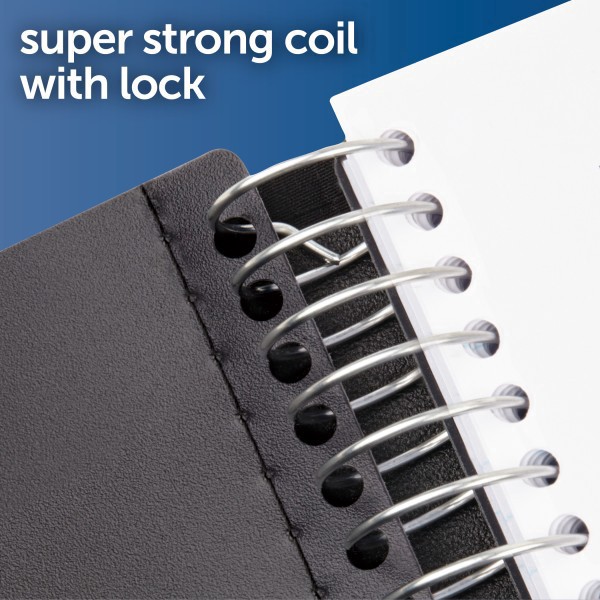 slide 3 of 4, Office Depot Brand Stellar Notebook With Spine Cover, 6"" X 9-1/2"", 3 Subject, College Ruled, 120 Sheets, Red, 120 ct