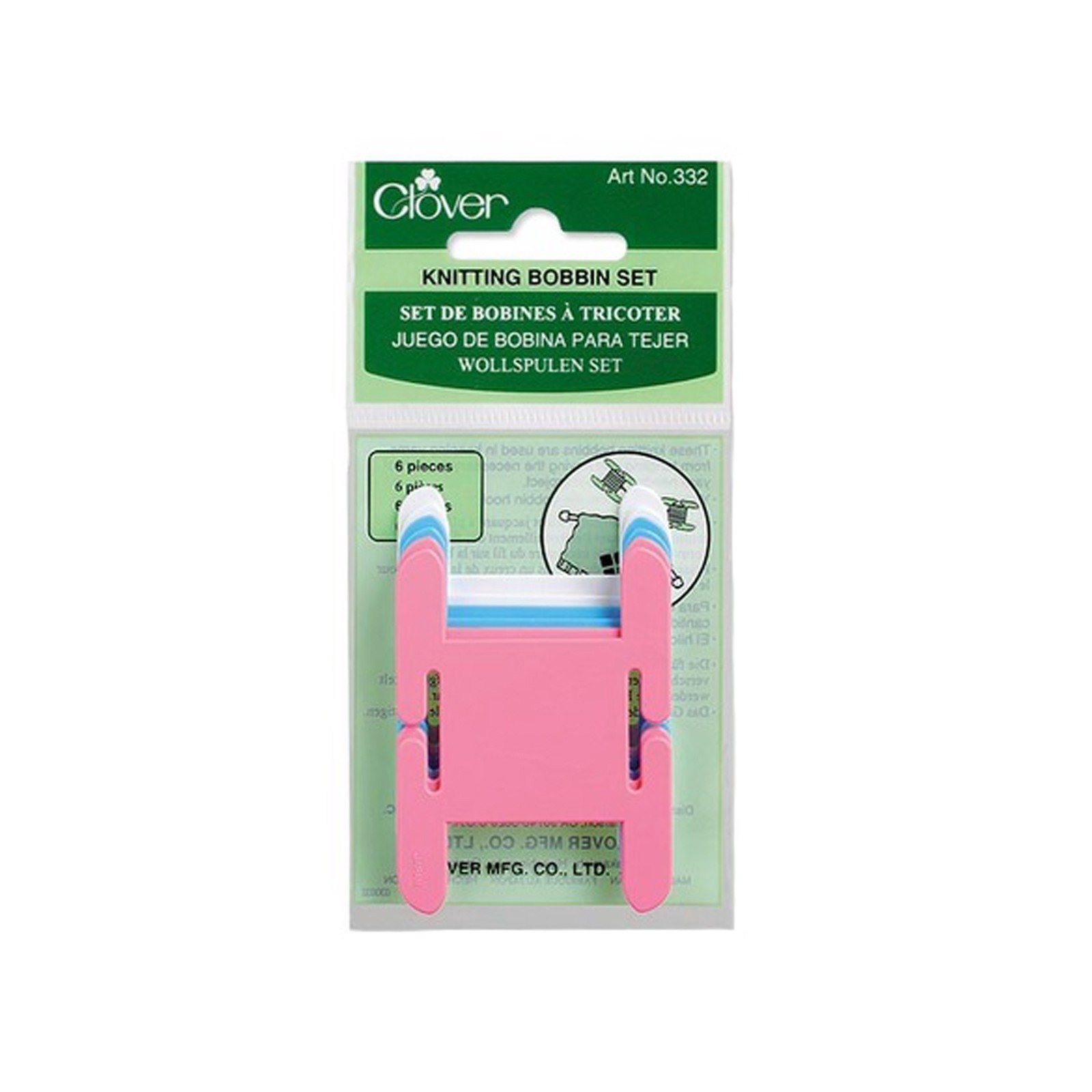 slide 4 of 4, Clover Knitting Bobbin Set, 1.5 in x 2.5 in