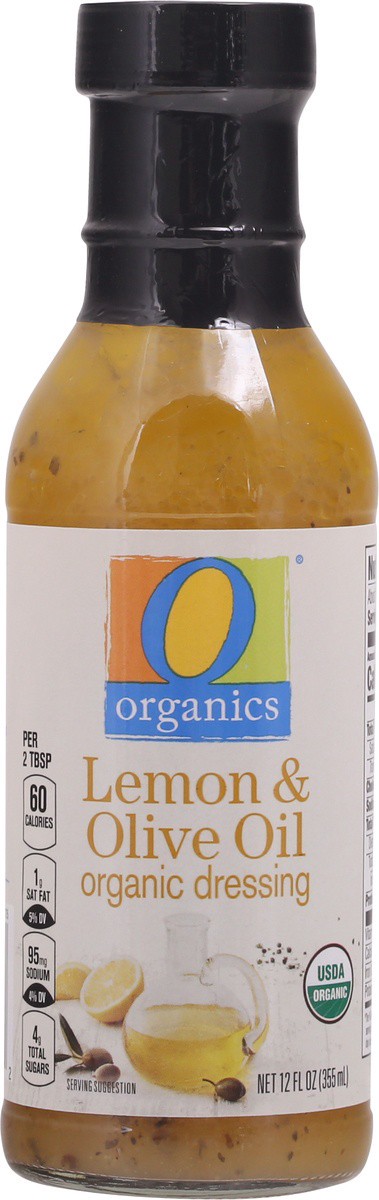 slide 6 of 9, O Organics Dressing Lemon & Olive Oil, 12 fl oz