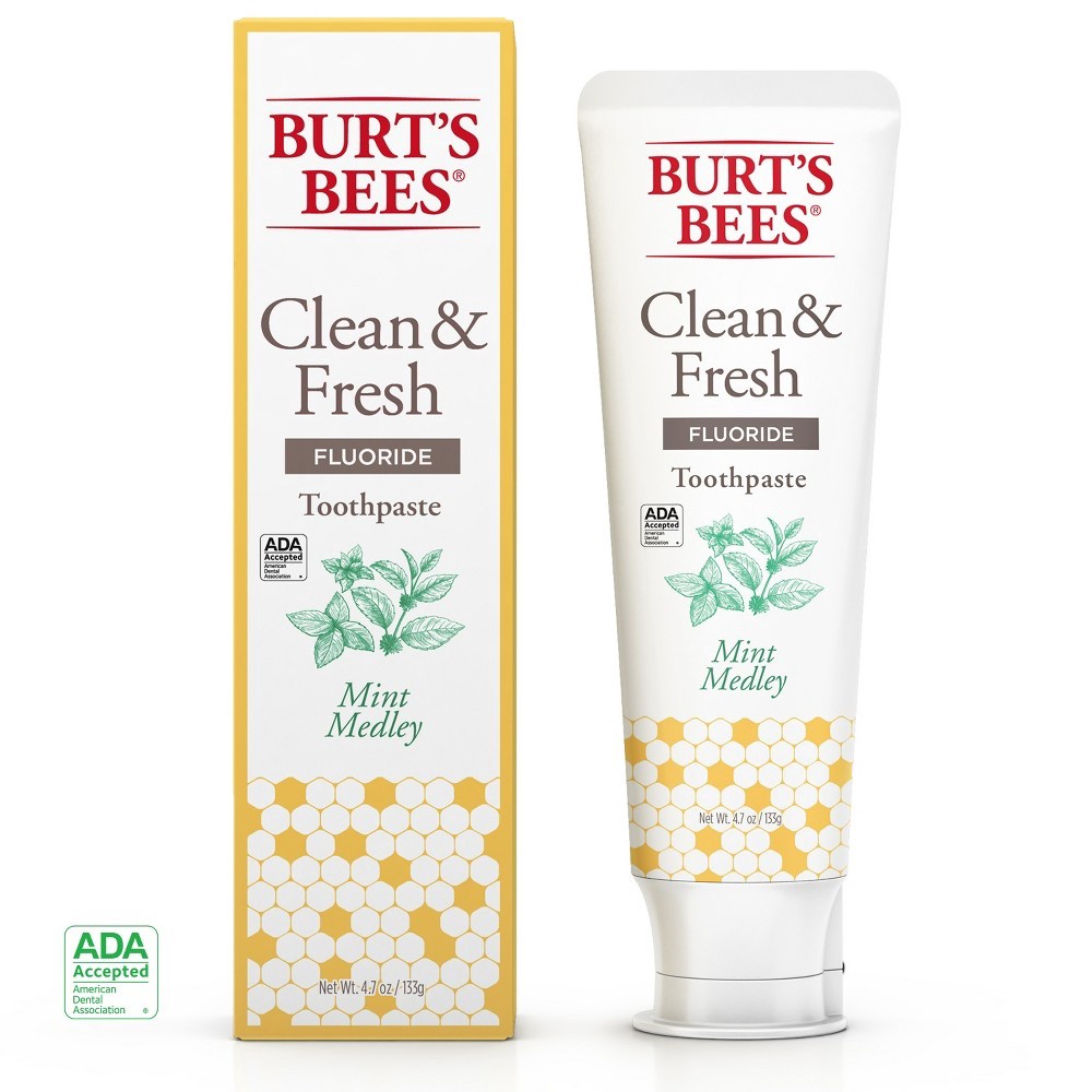 slide 4 of 6, Burt's Bees Clean And Fresh Mint Medley, 4.7 oz