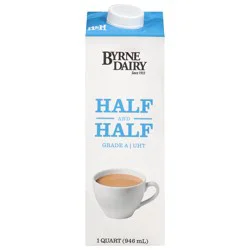 Byrne Dairy Half and Half 1 qt