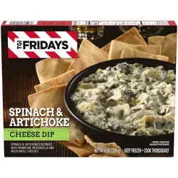 T.G.I. Fridays TGI Fridays Spinach & Artichoke Cheese Dip Frozen Snack, 8 oz Box