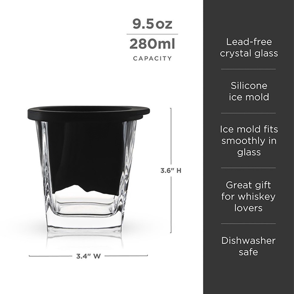 slide 1 of 1, Viski Mountain Ice Mould Glass Set, 1 ct