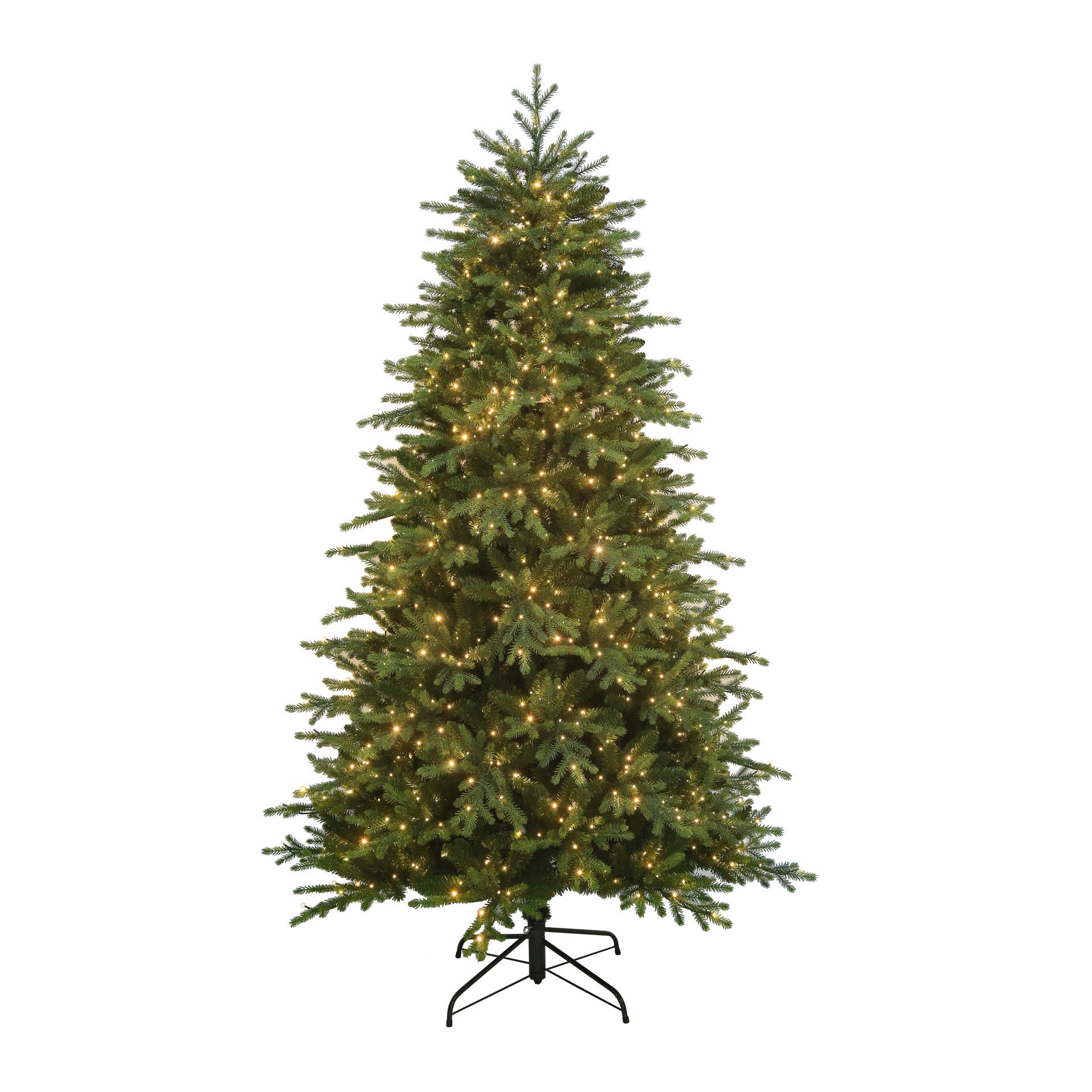 slide 3 of 7, 7.5ft. Pre-Lit Charlotte Spruce Realistic Artificial Christmas Tree, Color Changing Mini Led Lights By Ashland, 7.5 ft