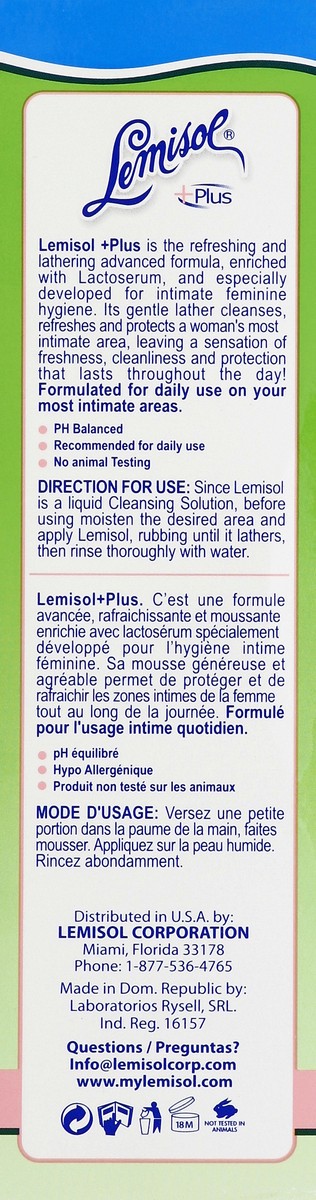 slide 4 of 4, Lemisol Feminine Wash 8 oz, 8 oz