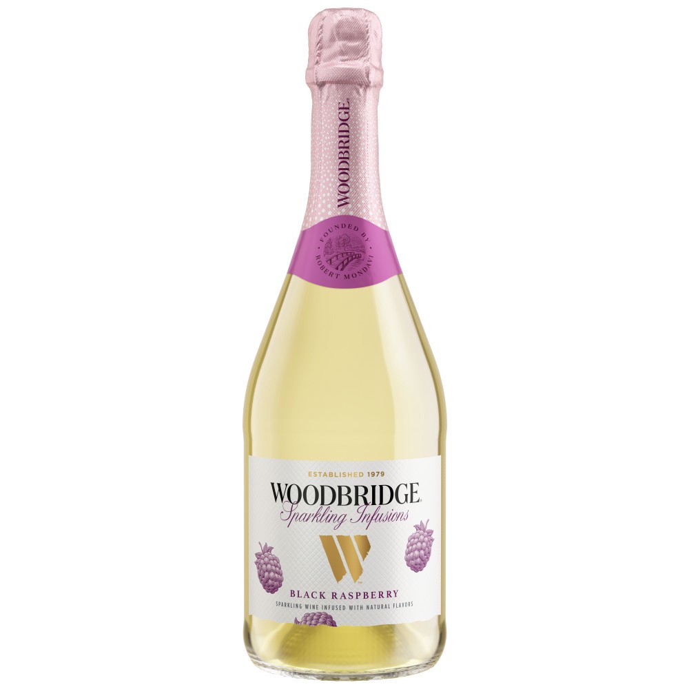 slide 1 of 5, Woodbridge by Robert Mondavi Sparkling Infusions Black Raspberry Sparkling Wine, 750 mL Bottle, 25.36 fl oz