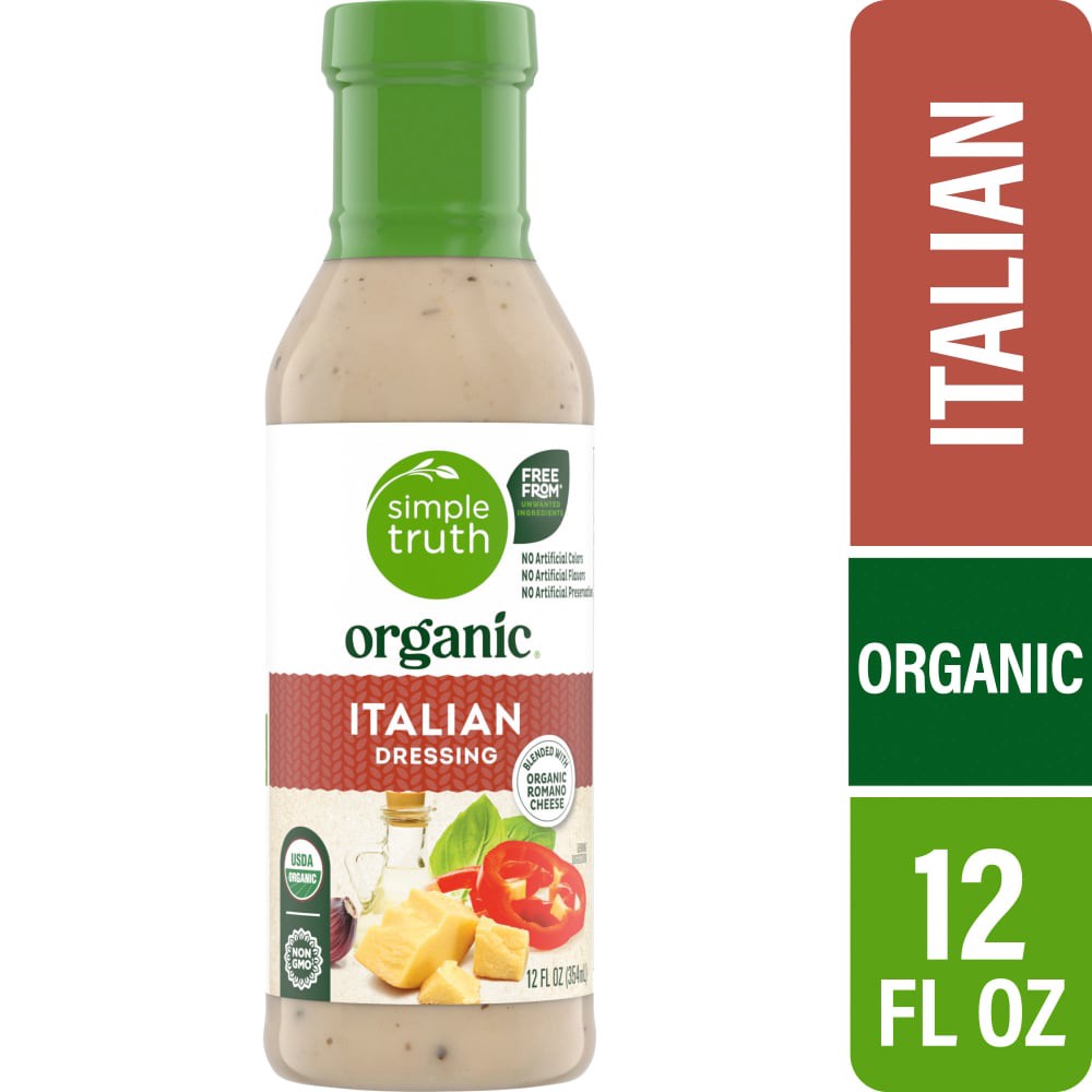 slide 1 of 14, Simple Truth Organic Italian Dressing 12 fl oz, 12 fl oz
