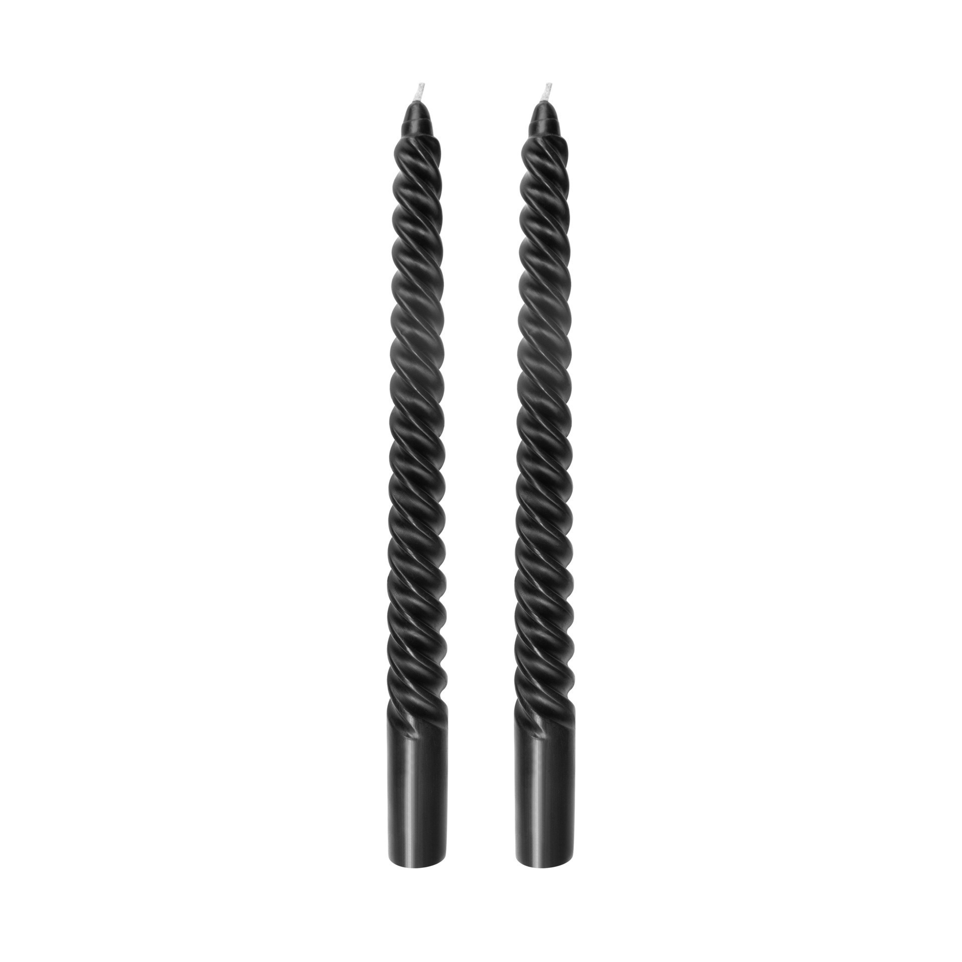 slide 2 of 3, 10" Black Twist Taper Candles, 2ct. By Ashland, 2 ct
