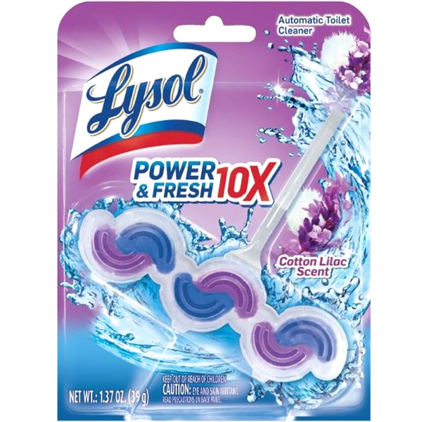 slide 1 of 1, Lysol Power & Fresh 6 Automatic Toilet Bowl Cleaner Atlantic Fresh, 1.37 oz