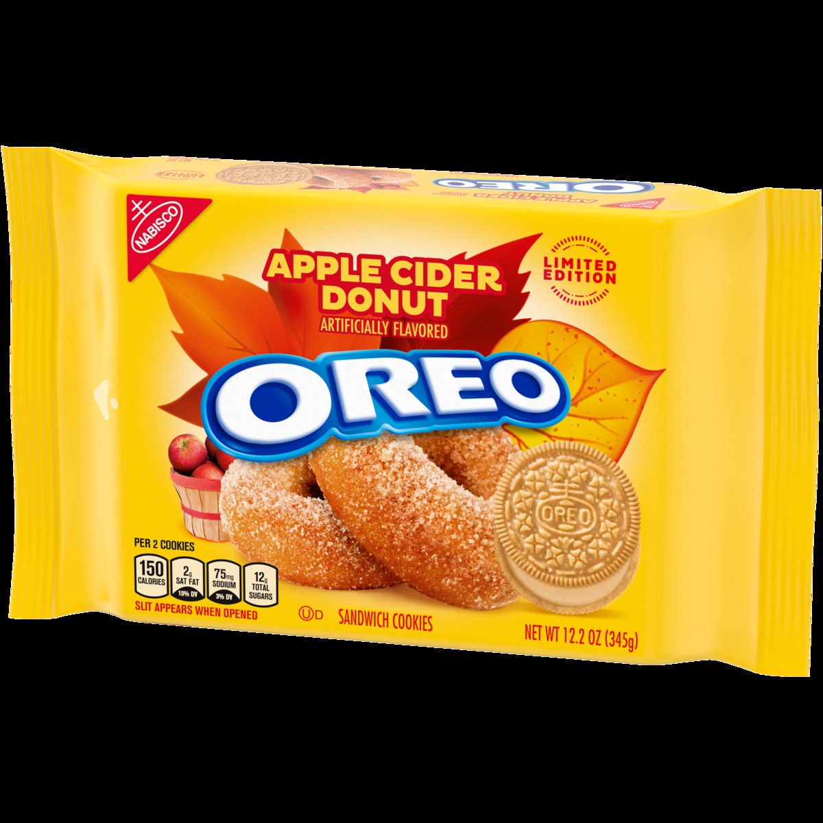 slide 11 of 14, OREO Apple Cider Donut Sandwich Cookies, Limited Edition, 12.2 oz, 12.2 oz