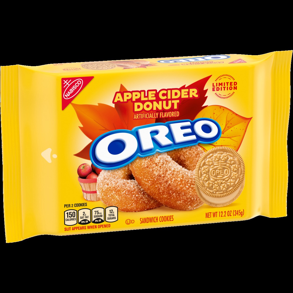 slide 12 of 14, OREO Apple Cider Donut Sandwich Cookies, Limited Edition, 12.2 oz, 12.2 oz