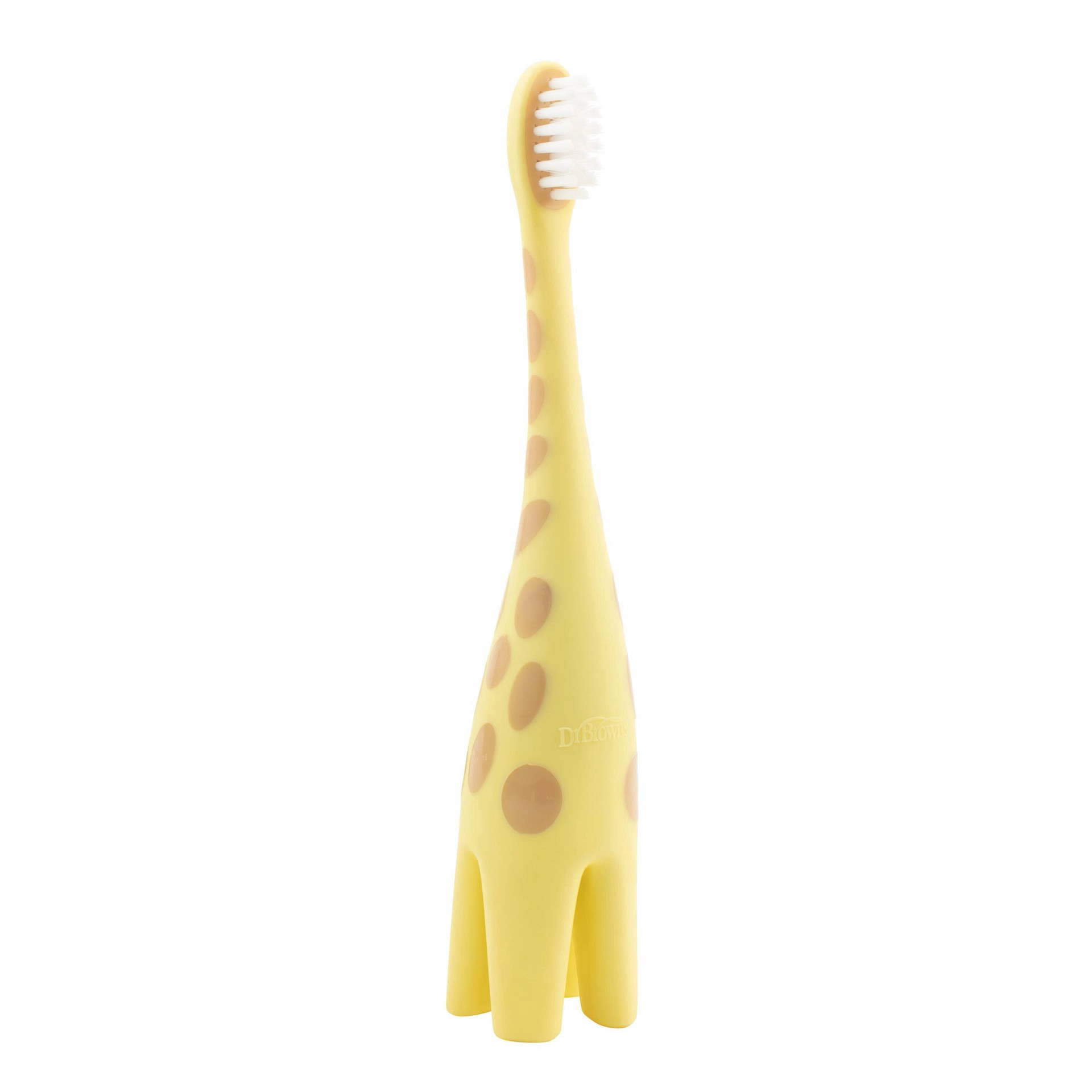 slide 5 of 11, Dr. Brown's Infant-to-Toddler Toothbrush, Giraffe & Strawberry Toothpaste Set, 1 ct