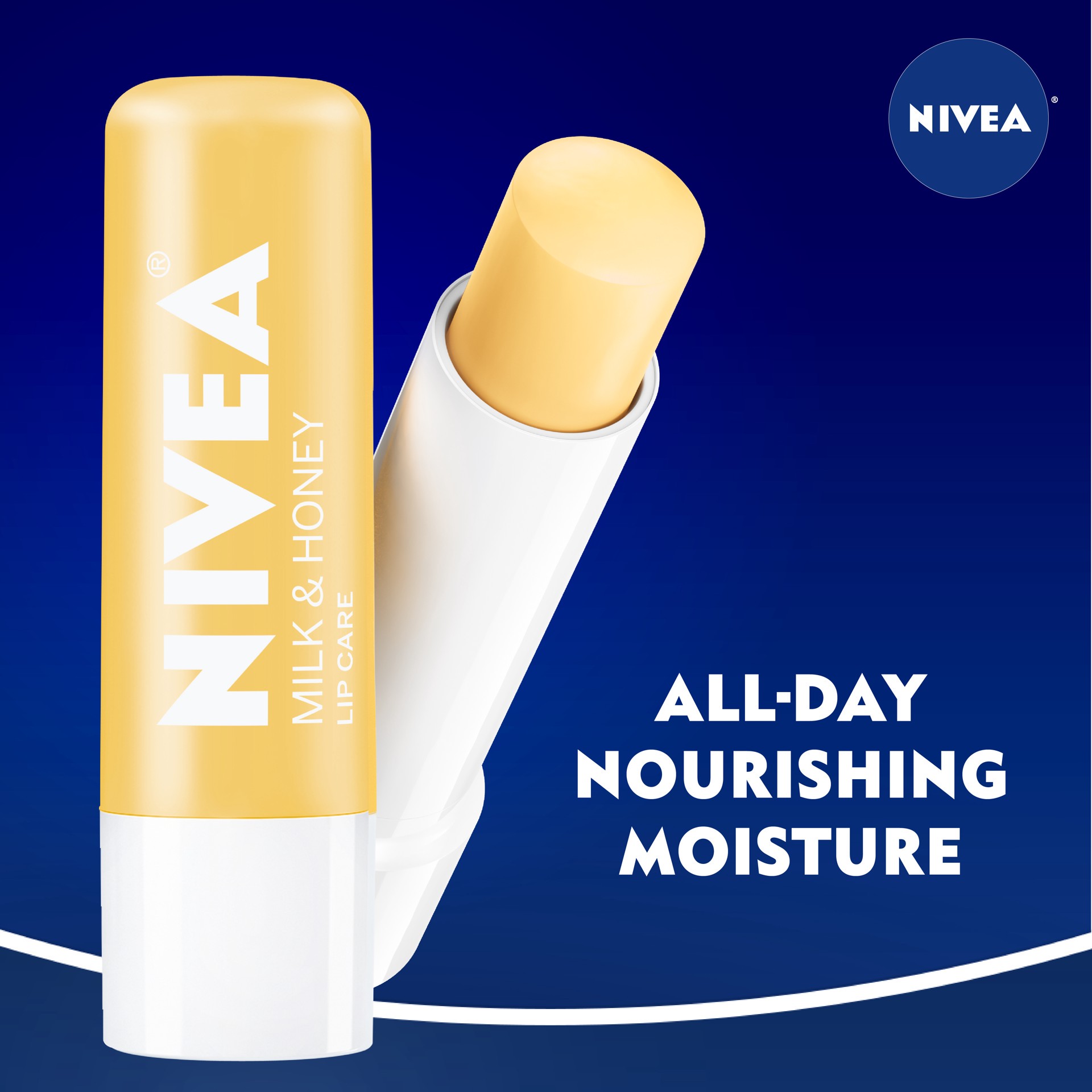 slide 3 of 5, Nivea Milk and Honey Lip Care, Lip Balm Stick, 0.17 Oz, 0.17 oz