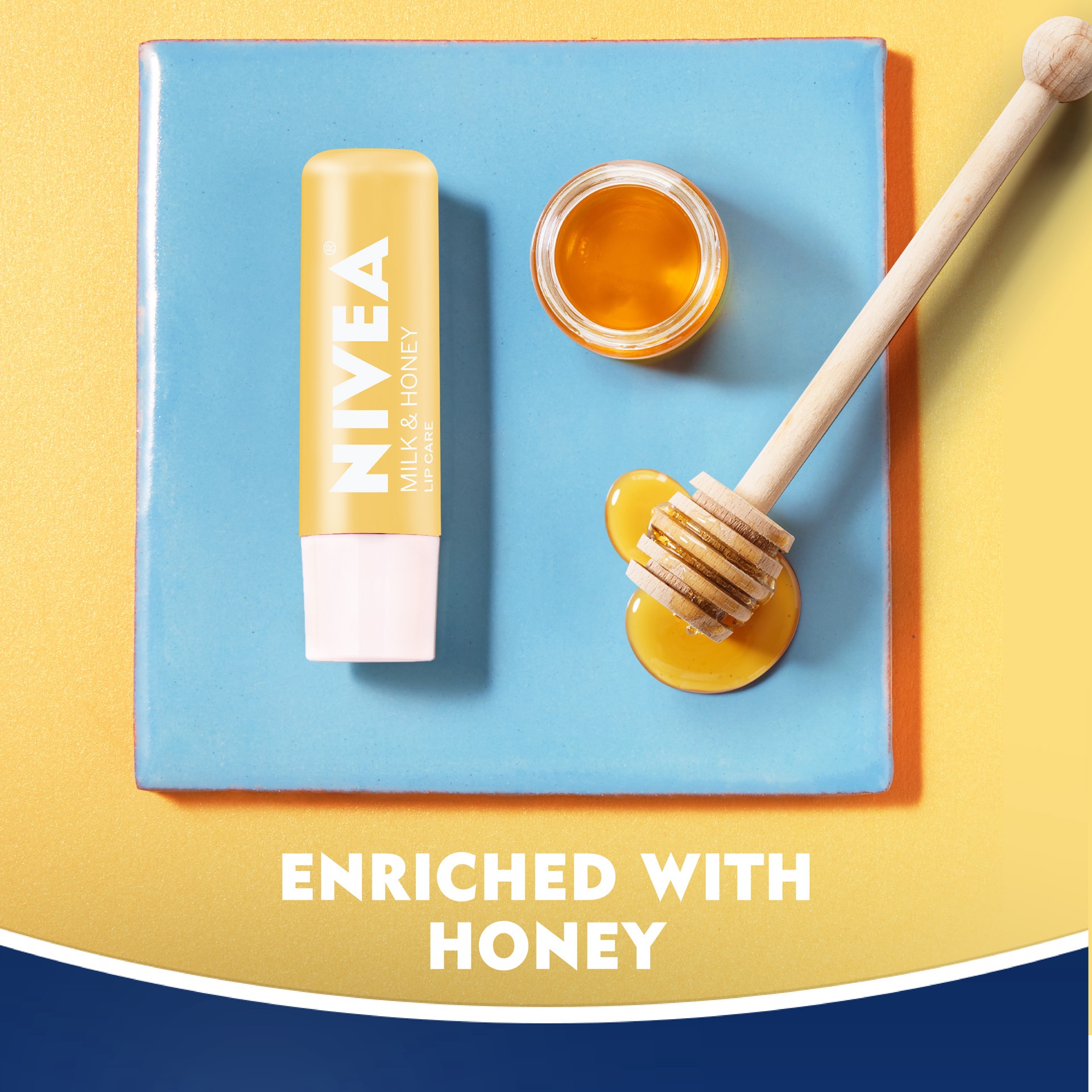 slide 5 of 5, Nivea Milk and Honey Lip Care, Lip Balm Stick, 0.17 Oz, 0.17 oz