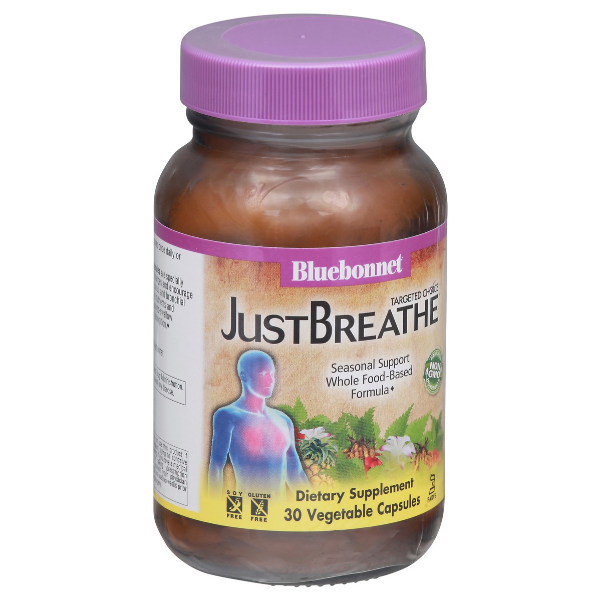 slide 6 of 9, Bluebonnet Nutrition JustBreathe Capsules Whole Food-Based Formula Seasonal Support 30 ea, 30 ct