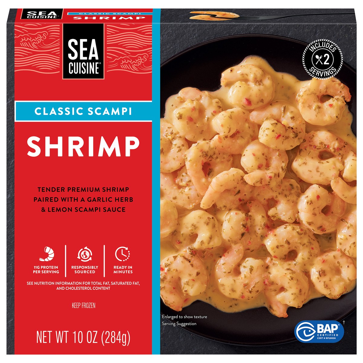 slide 1 of 14, Sea Cuisine Classic Scampi Shrimp, BAP, 10 oz, 10 oz