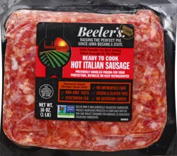 Beeler's Hot Italian Sausage 16 oz