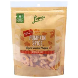 Lowes Foods Pumpkin Spice Yogurt Covered Pretzels