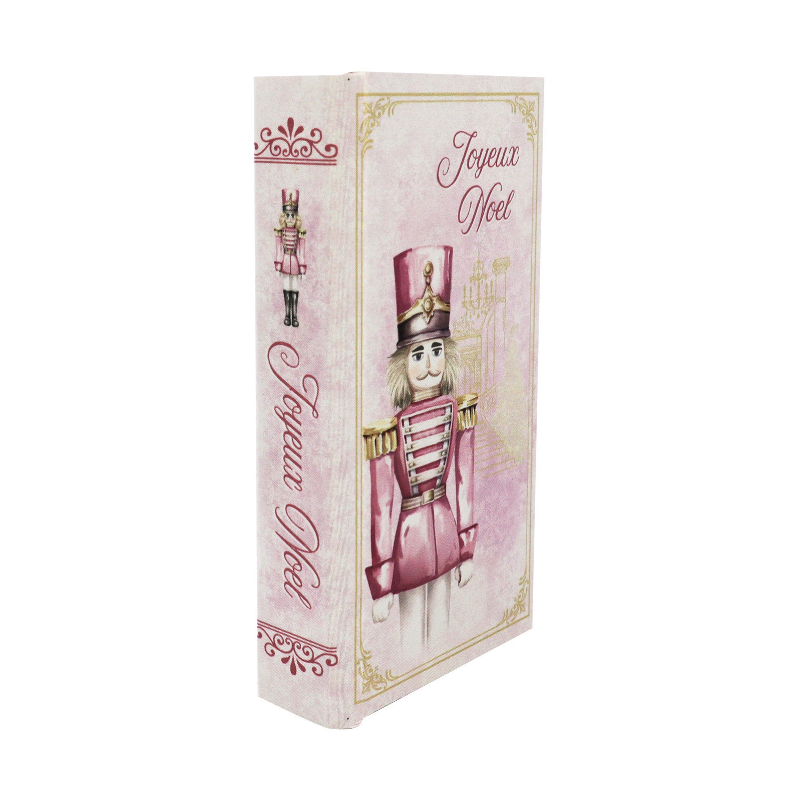 slide 5 of 5, 7.75" Joyeux Noel Nutcracker Tabletop Book Box By Ashland, 7.75 in