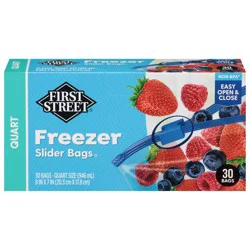 First Street Slider Quart Freezer Bag