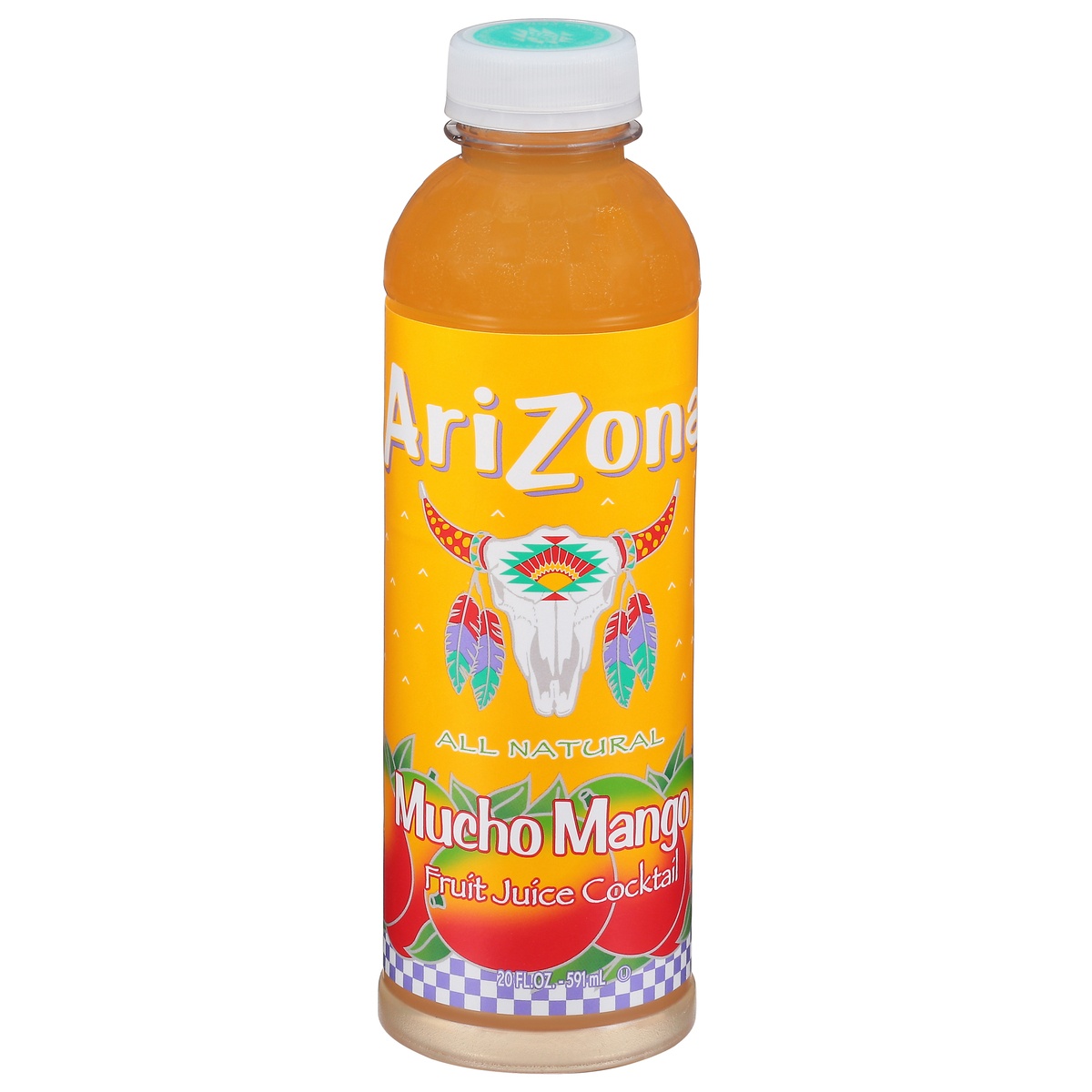 slide 1 of 1, AriZona Iced Tea, Mucho Mango, 20 oz