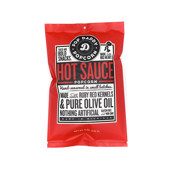 Pop Daddy Popcorn, Hot Sauce 5 oz Shipt