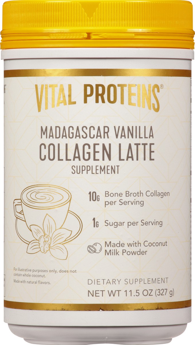 slide 8 of 10, Vital Proteins Vanilla Collagen Latte, 11.5 oz