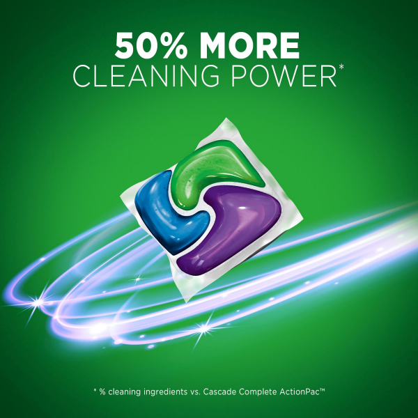 slide 9 of 29, Cascade Platinum Dishwasher Pods, Dish Detergent ActionPacs, Fresh, 27 ct