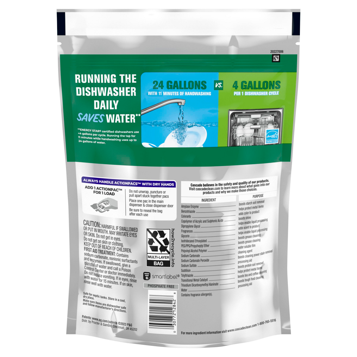 slide 13 of 29, Cascade Platinum Dishwasher Pods, Dish Detergent ActionPacs, Fresh, 27 ct