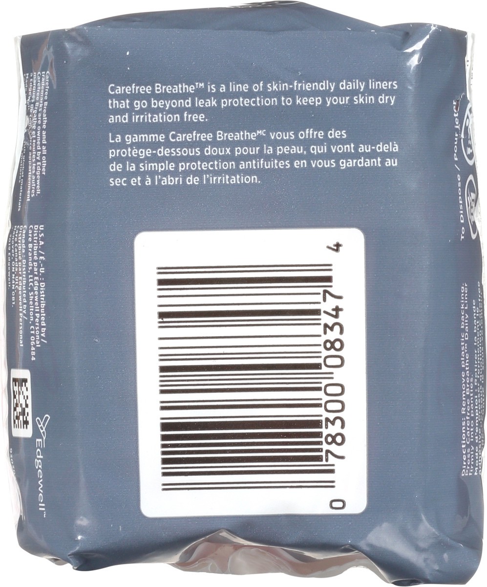 slide 5 of 9, Carefree Breathe Panty Liners, Individually Wrapped, 16 Count, 16 ct