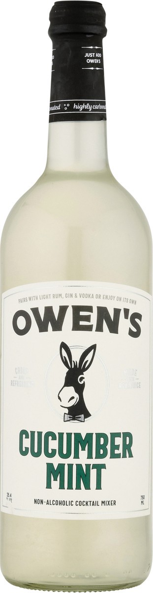 slide 4 of 9, Owen's Non-Alcoholic Cucumber Mint Cocktail Mixer- 750 ml, 750 ml