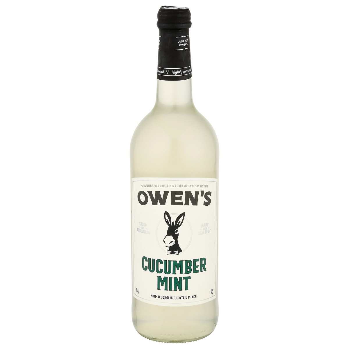 slide 1 of 9, Owen's Non-Alcoholic Cucumber Mint Cocktail Mixer- 750 ml, 750 ml