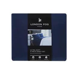 London Fog Medieval Blue King Sheet Set